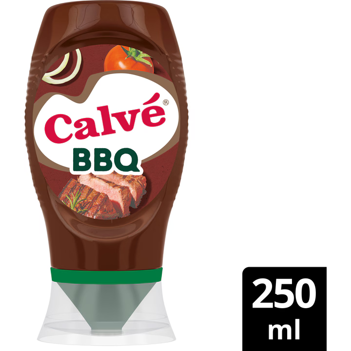 Calve BBQ saus knijpfles - 250 ml