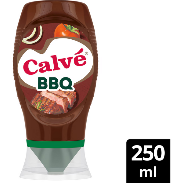Calve BBQ saus knijpfles - 250 ml